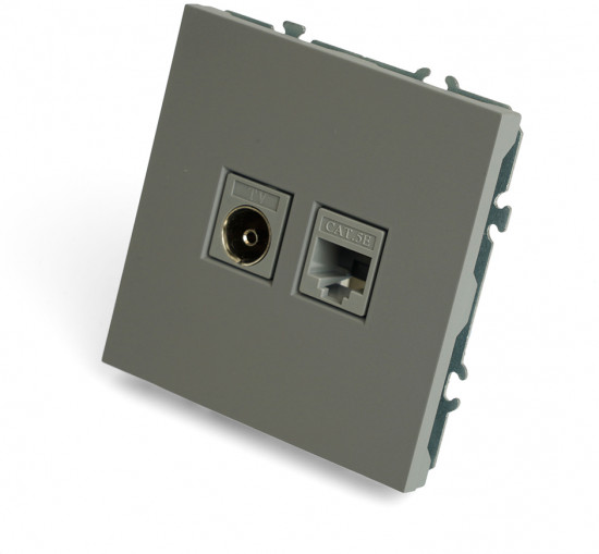 Розетка TV и компьютерная RJ-45