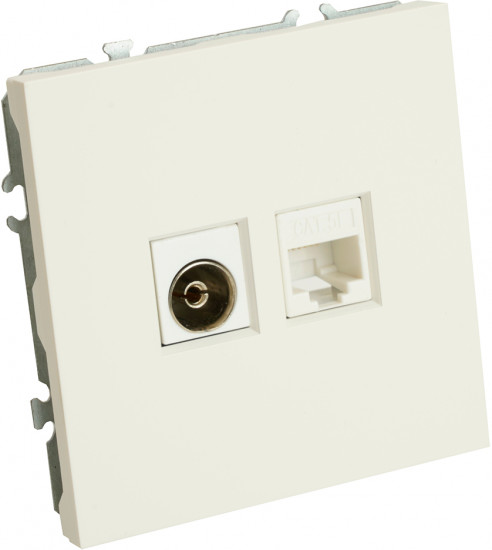 Розетка TV и компьютерная RJ-45