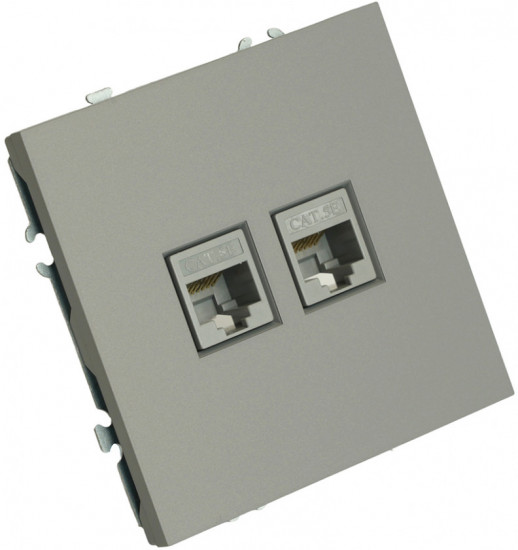 Розетка компьютерная двухместная RJ-45