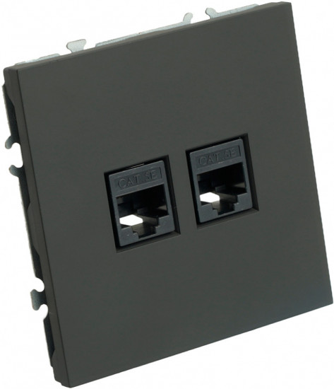 Розетка компьютерная двухместная RJ-45