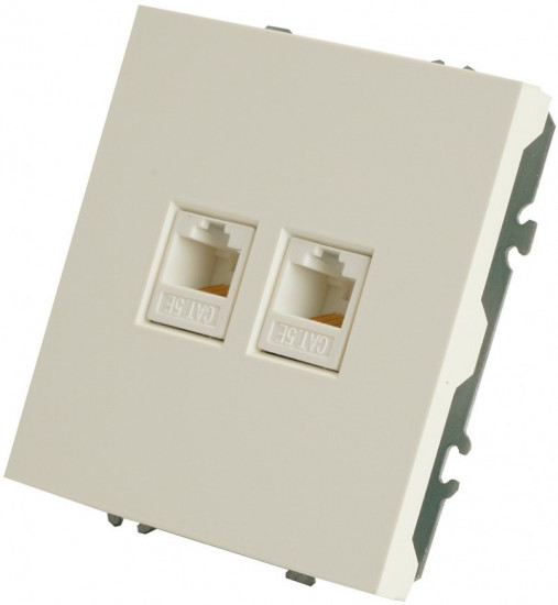 Розетка компьютерная двухместная RJ-45