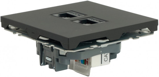 Розетка компьютерная двухместная RJ-45