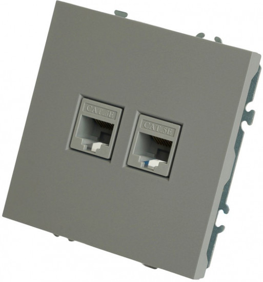 Розетка компьютерная двухместная RJ-45