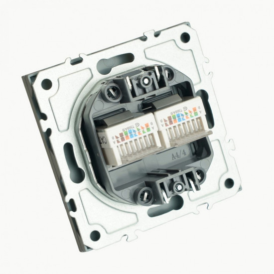 Розетка компьютерная двухместная RJ-45