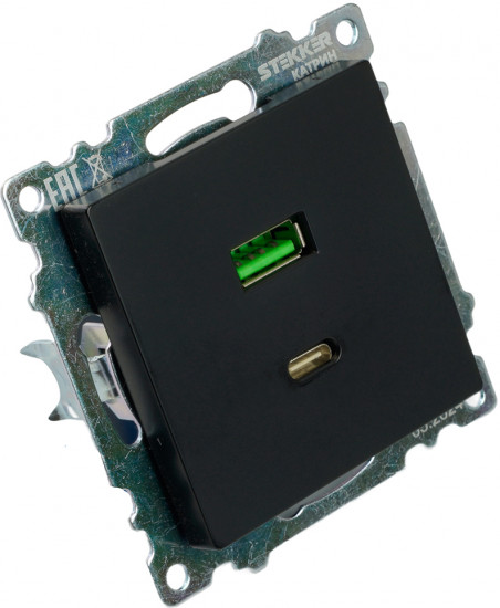 Розетка двухместная GLS10-7116-05