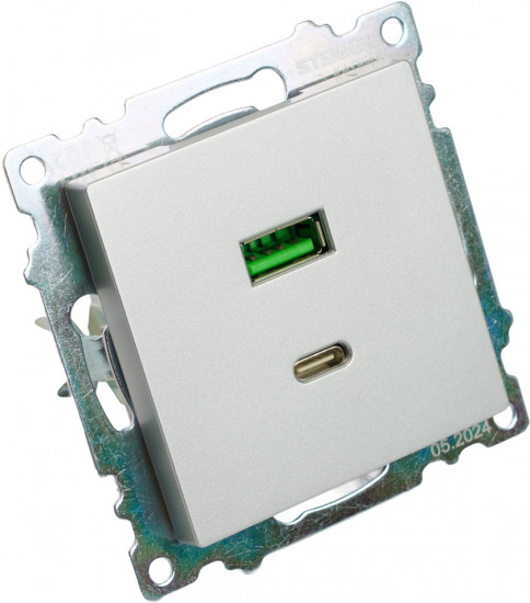 Розетка двухместная GLS10-7116-03