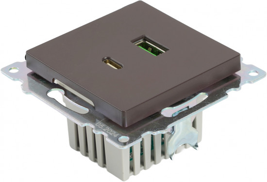 Розетка двухместная GLS10-7116-04
