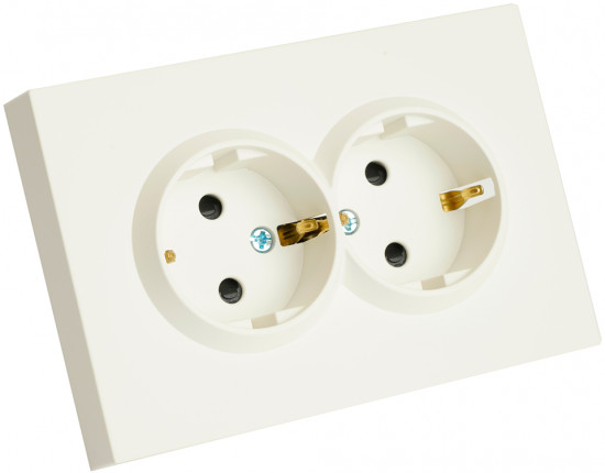 Розетка двухместная RST16-5114-10