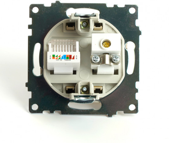 Розетка TV и компьютерная GLS00-7106-08