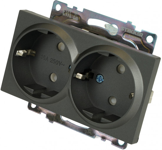 Розетка двухместная GLS16-7114-06