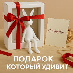 Фигурка для росписи «Зайчик» - Фото 1