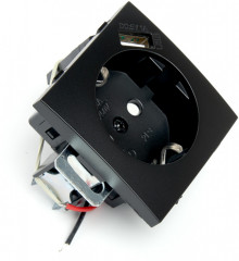 Розетка 1-местная PST16-9111-03 - Фото 1