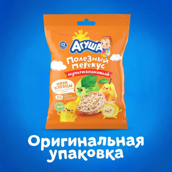 Мини-хлебцы рисовые «Яблоко-Банан-Груша»