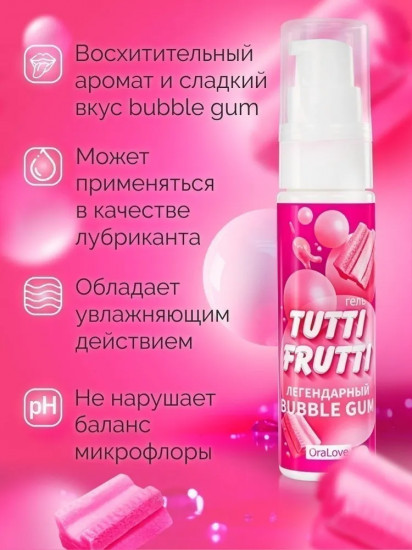 Гель-смазка «Бабл Гам»