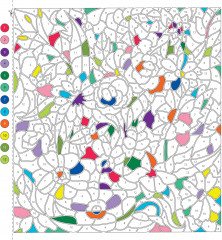 Цветовая симфония. Раскрась наклейками, по номерам, по пикселям, обведи по точкам - Фото 5