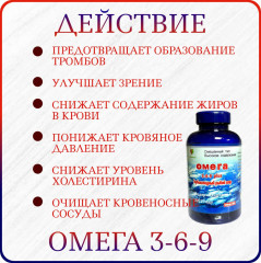 Рыбий жир в капсулах «Омега 3-6-9 plus» - Фото 2