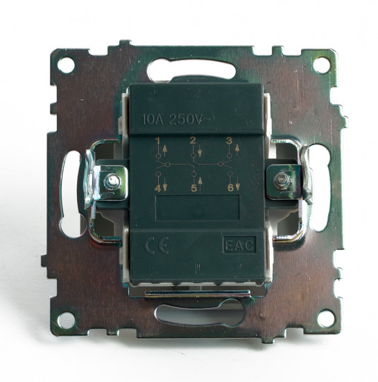 Переключатель двухклавишный GLS10-7107-04