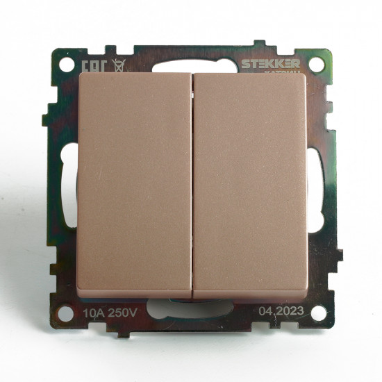 Переключатель двухклавишный GLS10-7107-02