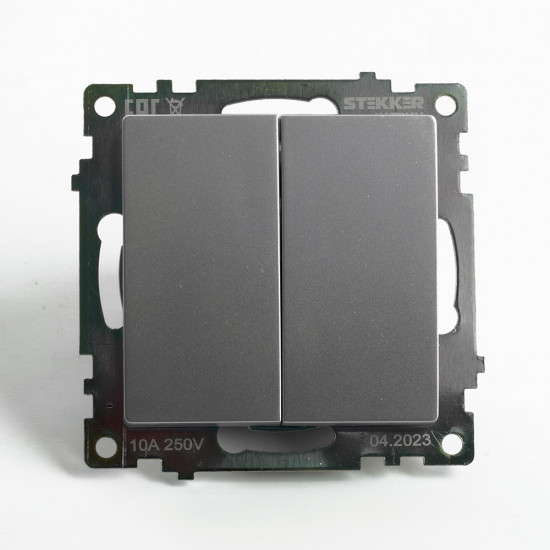 Переключатель двухклавишный GLS10-7107-03