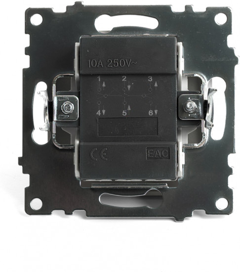 Переключатель двухклавишный GLS10-7107-08