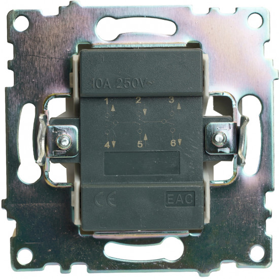 Переключатель двухклавишный GLS10-7107-06