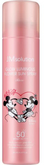 Спрей для лица солнцезащитный SPF50+ PA++++ «Glow Luminous Flower Sun Spray Rose»