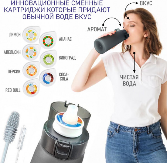 Бутылка для воды с капсулами вкуса «Sinai»