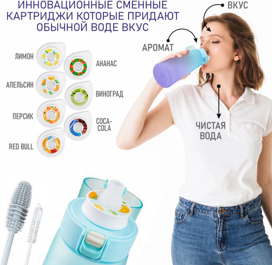 Бутылка для воды с капсулами вкуса «Sinai»