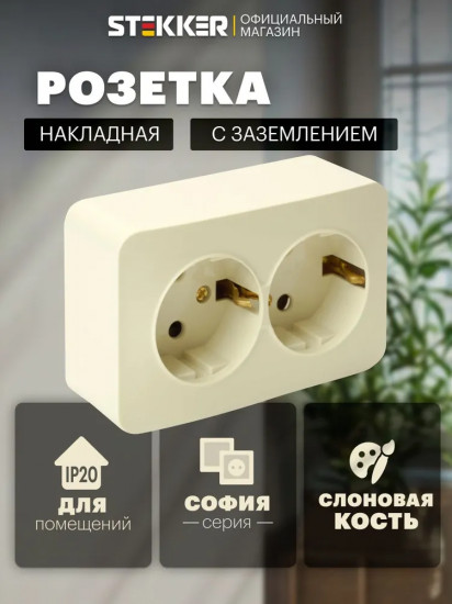 Розетка двухместная MST16-12-05