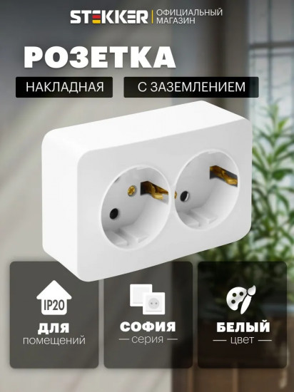 Розетка двухместная MST16-12-05