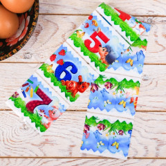 Термоусадочная плёнка «Цифры» на 7 яиц - Фото 1