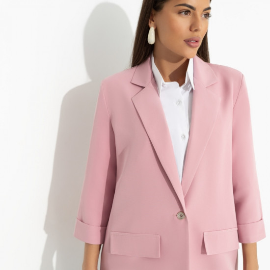 Жакет с подплечниками Всемирное признание (pink)