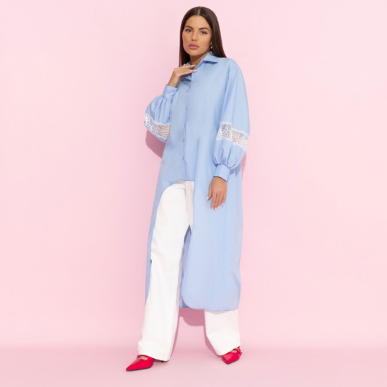 Рубашка удлиненная Жизнь как подиум