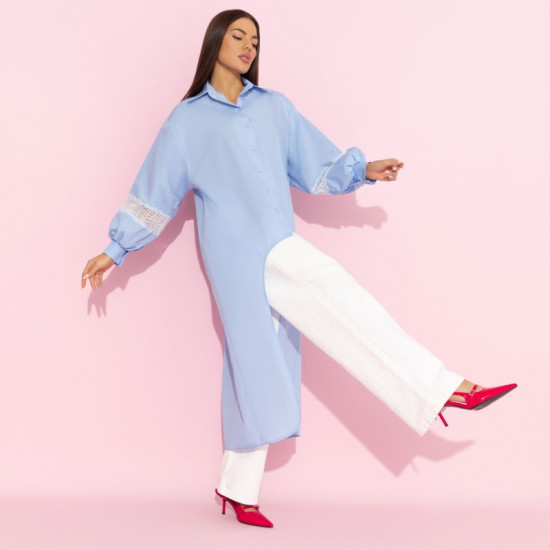 Рубашка удлиненная Жизнь как подиум