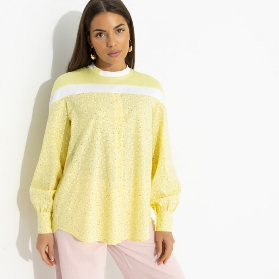 Свитшот комбинированный Всплеск эмоций (yellow)