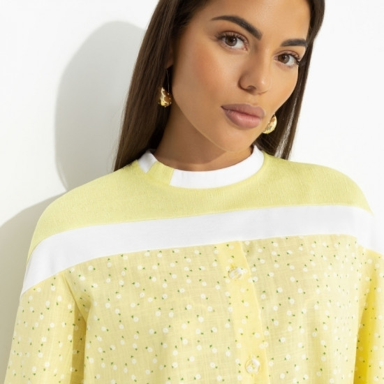 Свитшот комбинированный Всплеск эмоций (yellow)