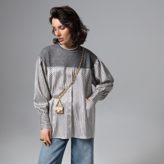 Свитшот с карманами Мягкая сила (grey)