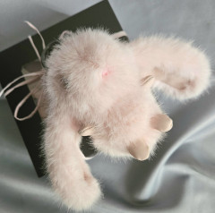 Брелок «Пушистый заяц» - Фото 1