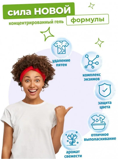 Гель для стирки черного и цветного белья «Bright Color & Black»