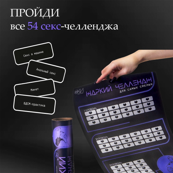 Плакат для двоих «Жаркий челлендж»