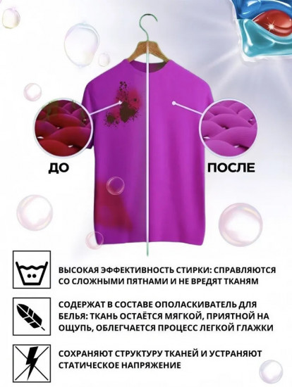 Капсулы для стирки всех типов ткани «Universal»