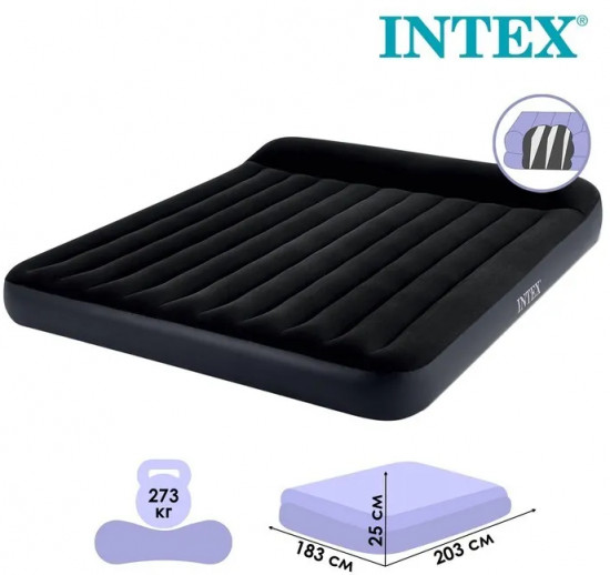 Матрас надувной с подголовником «Pillow Rest Classic Airbed»