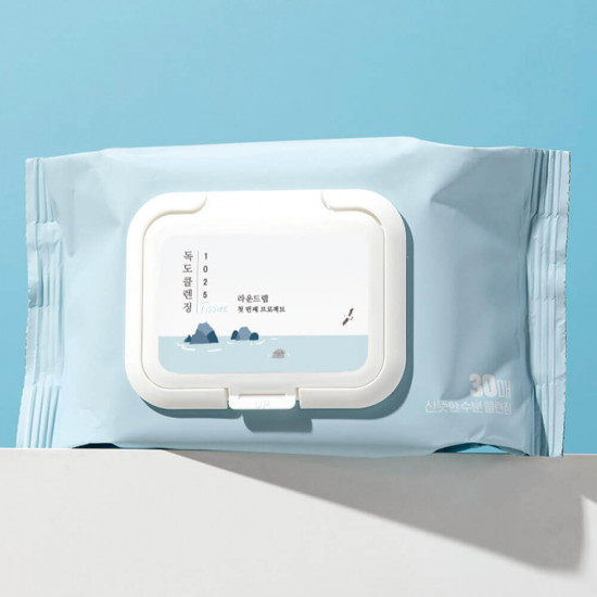 Салфетки для снятия макияжа очищающие «Dokdo Cleansing Tissue»
