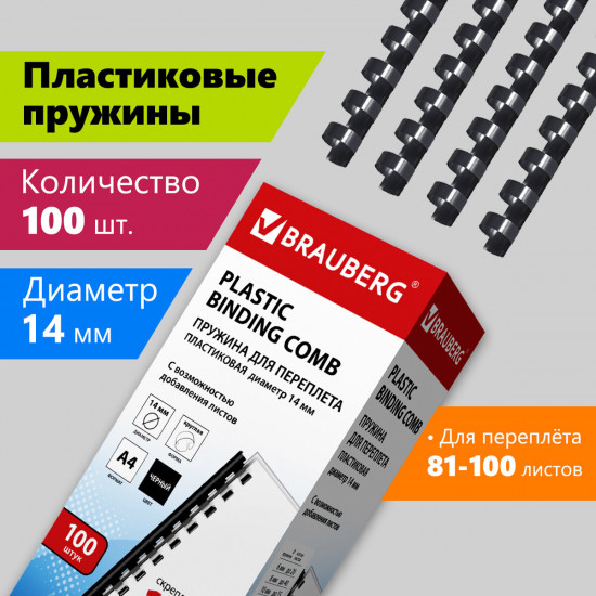 Пружины пластиковые для переплета