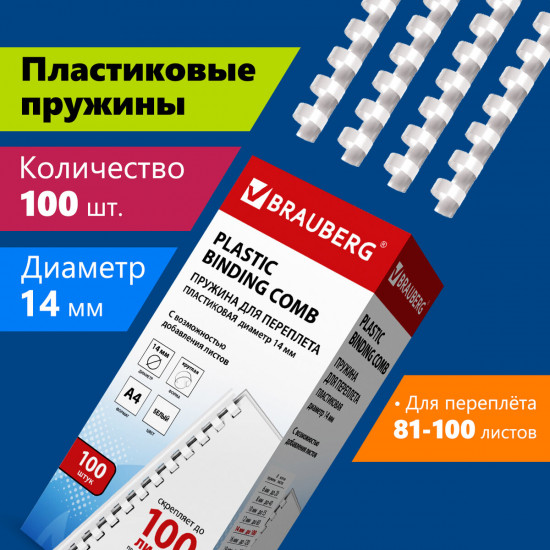 Пружины пластиковые для переплета