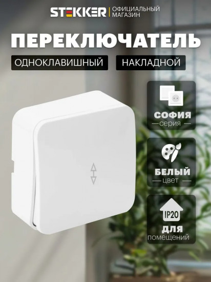 Выключатель одноклавишный MSW10-12-01