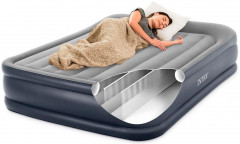 Кровать надувная двуспальная с подголовником и встроенным насосом «Deluxe» - Фото 3