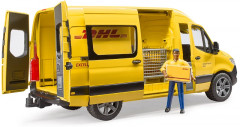 Машинка «Фургон DHL Mercedes Benz Sprinter с фигуркой» - Фото 3