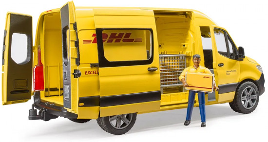 Машинка «Фургон DHL Mercedes Benz Sprinter с фигуркой»