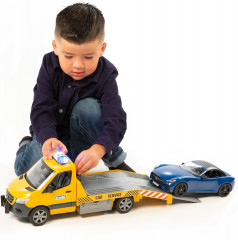 Машинка со светом и звуком «Эвакуатор Mercedes Benz Sprinter с Roadster» - Фото 2